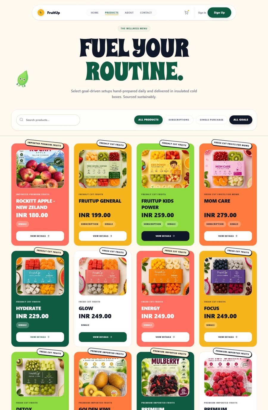 FruitUp project gallery